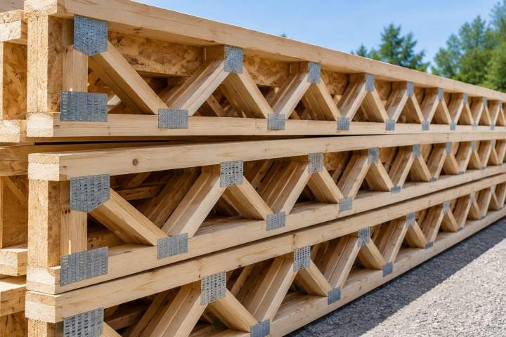 Fabrication de poutrelles de plancher ajourées Beauce